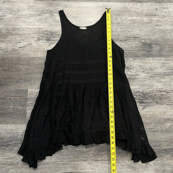 **SOLD** Free People Voile and Lace Trapeze Slip in all black - S - Picture 16 of 17